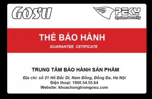 Thẻ bảo hành tương đương như một chíp chủ, chíp dự phòng