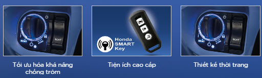 Khóa Smartkey chính hãng công nghệ cao