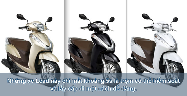 khóa chống trộm xe Honda lead